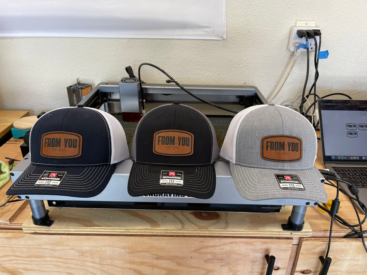 Hat with Leather Patch
