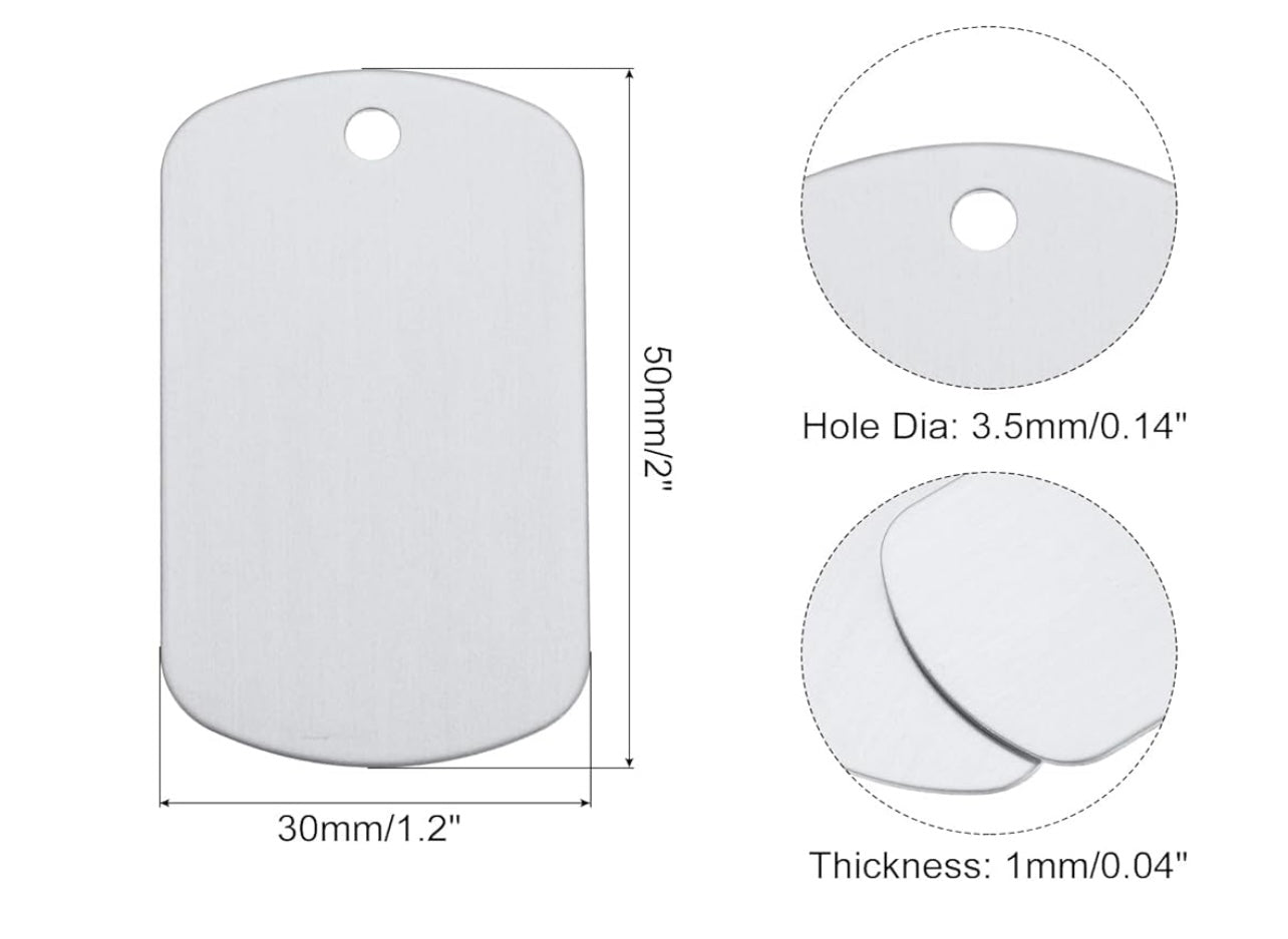 Aluminum Dog Tag