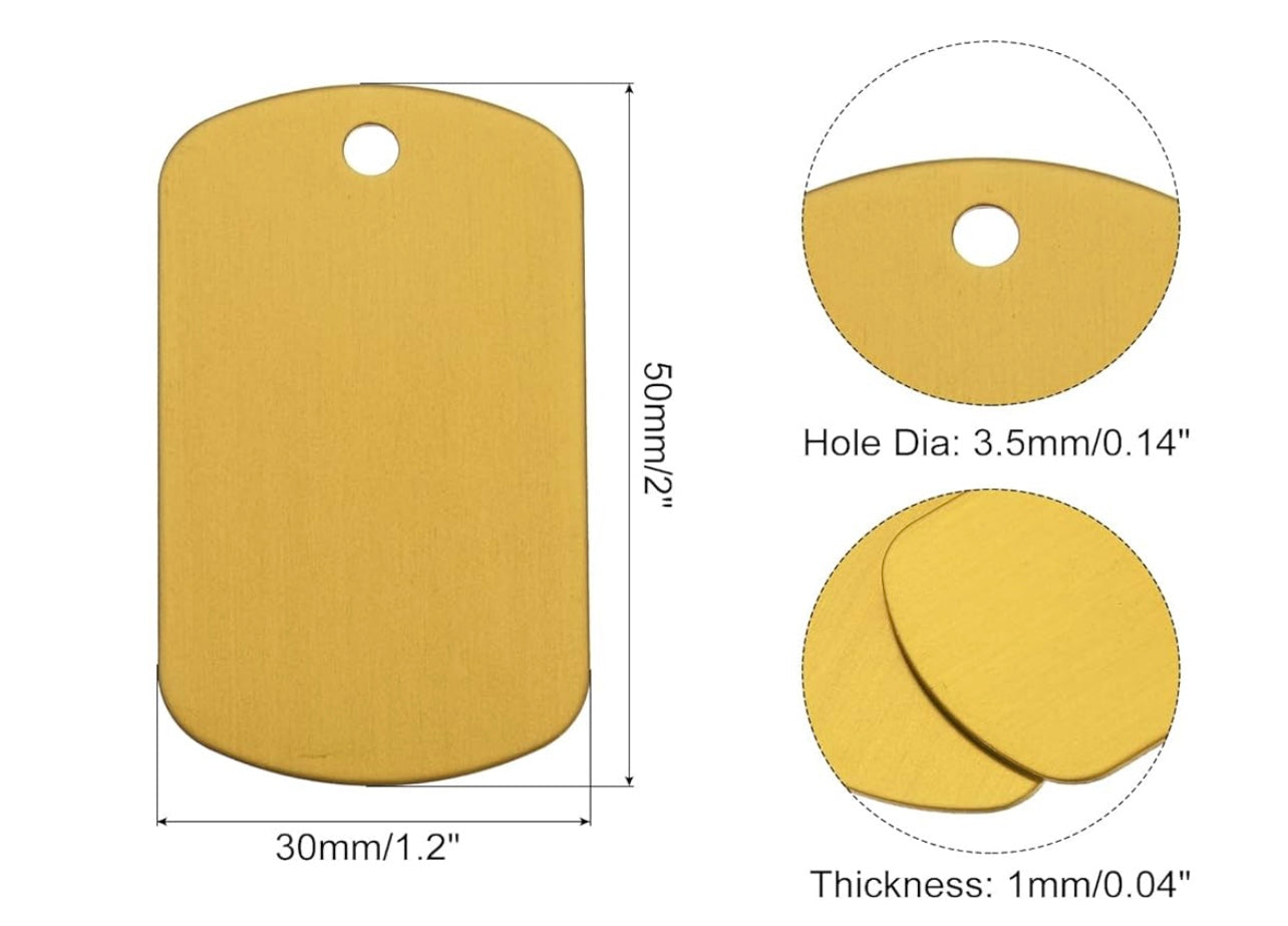 Aluminum Dog Tag