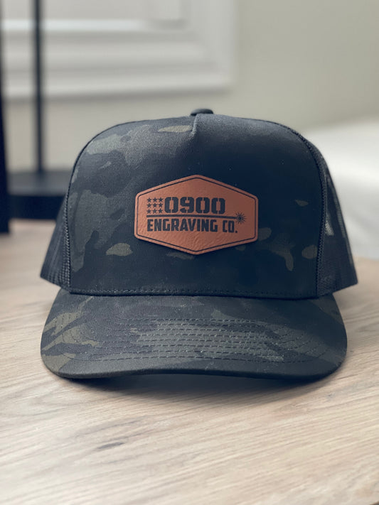 Hat with Leather Patch