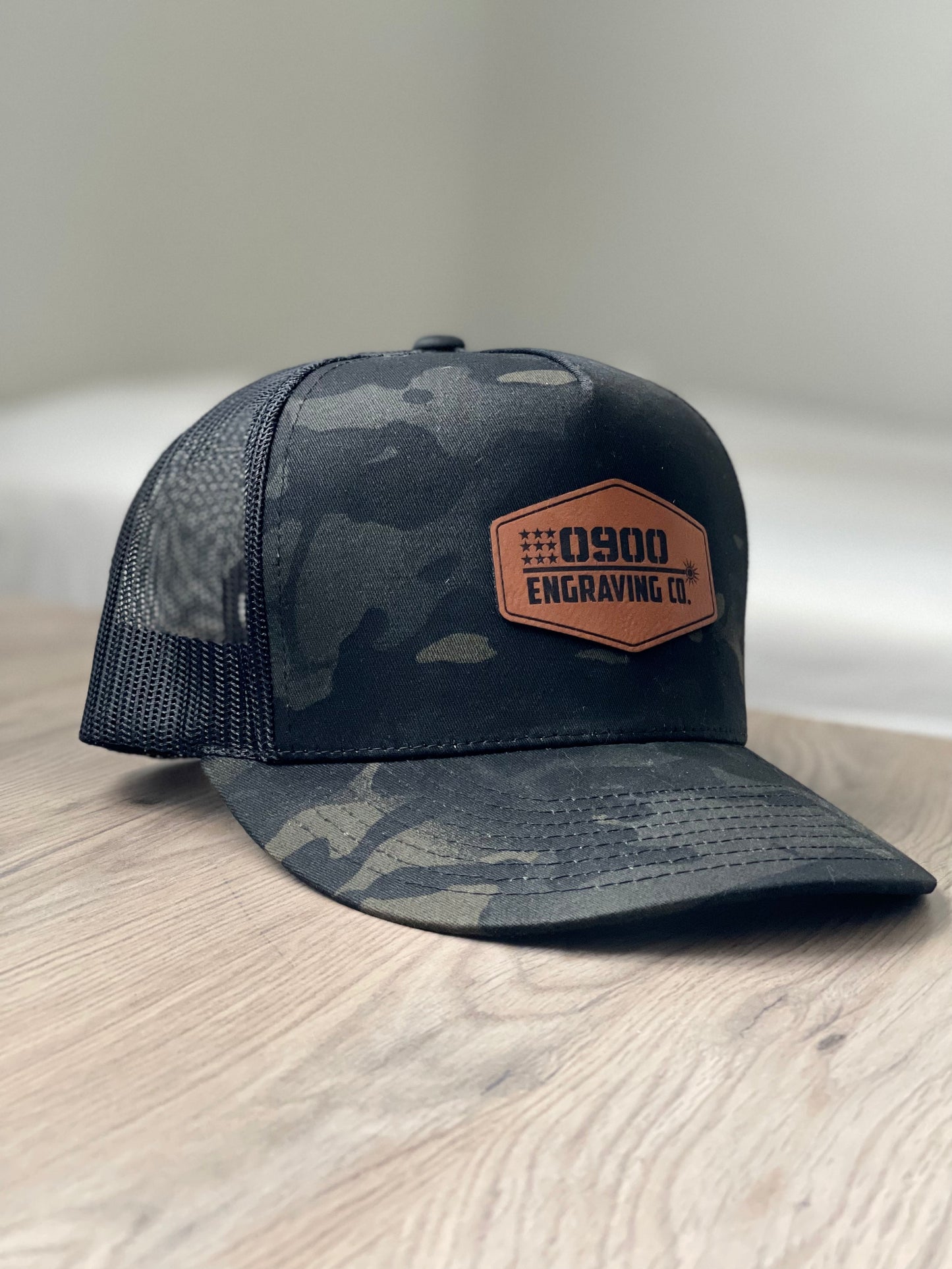 Hat with Leather Patch