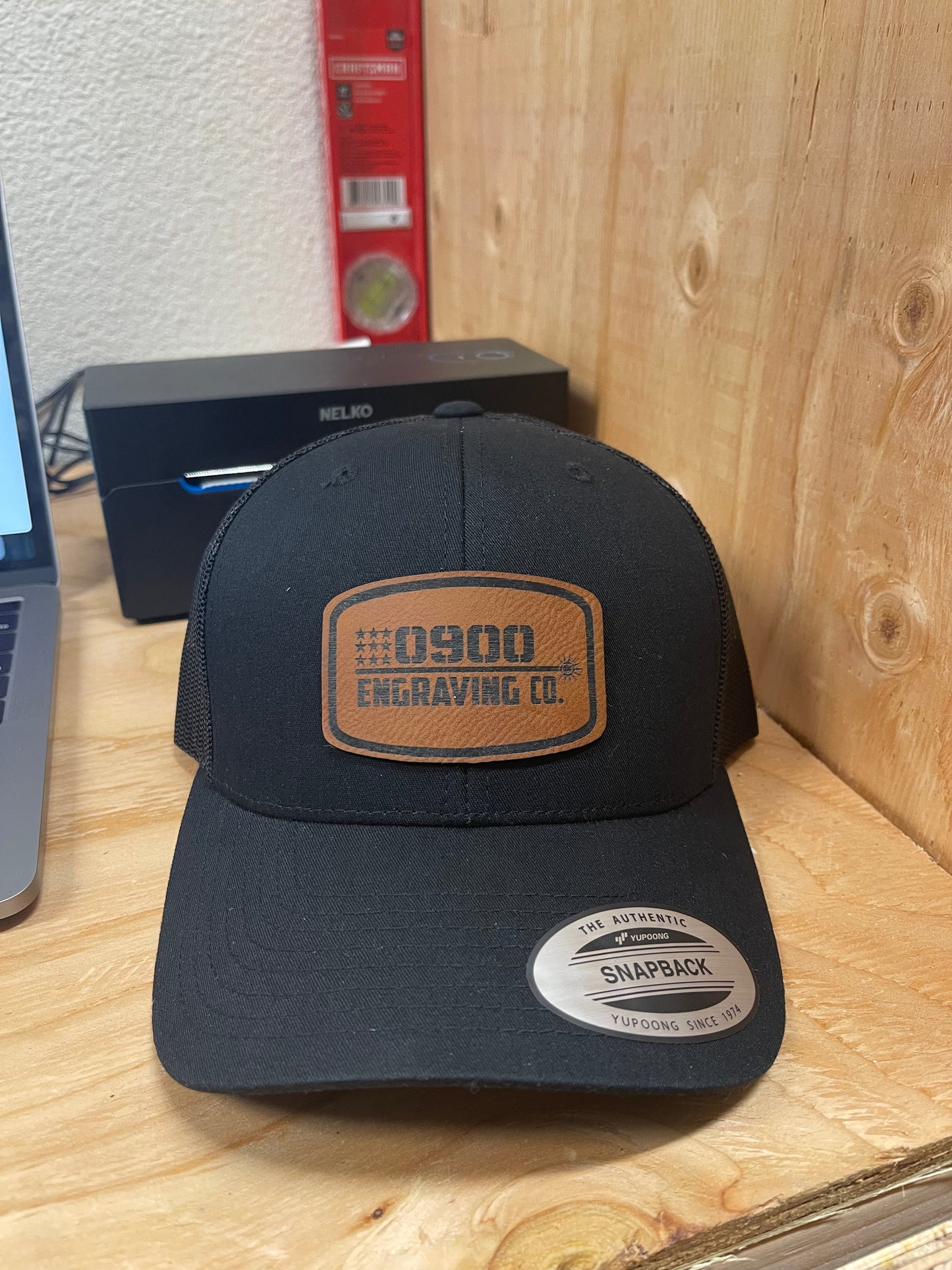 Hat with Leather Patch