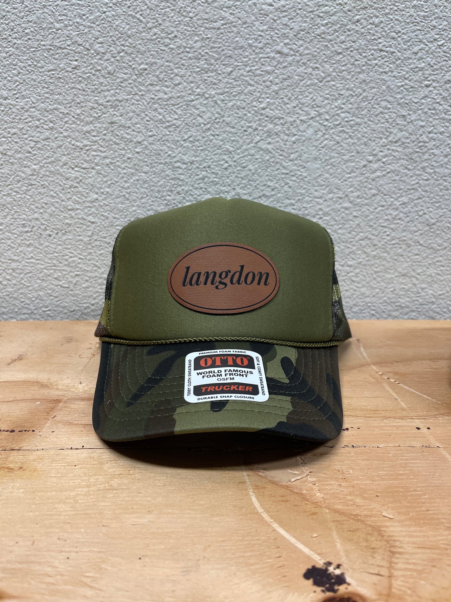 Hat with Leather Patch
