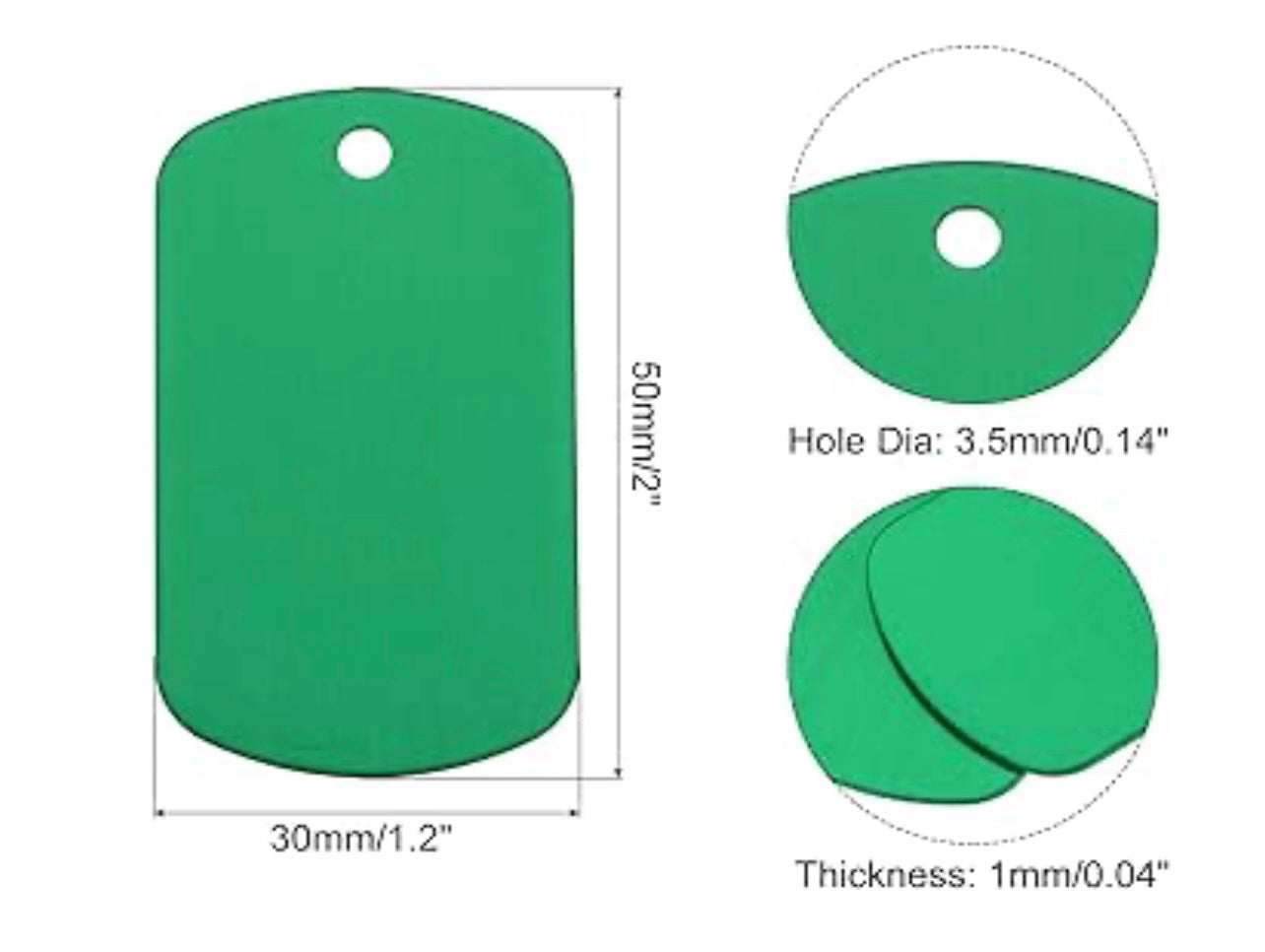 Aluminum Dog Tag