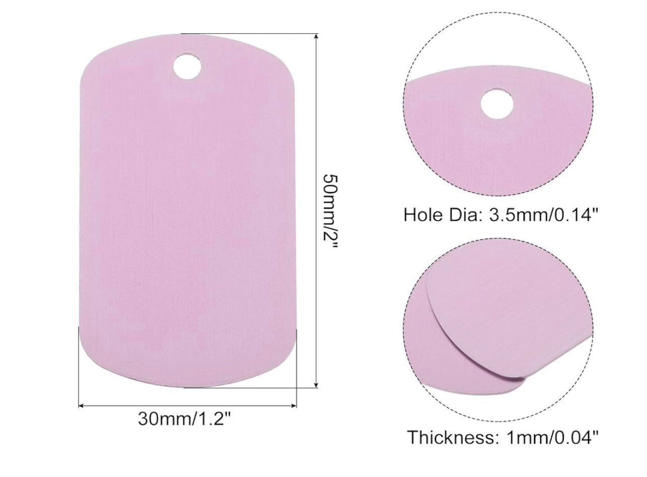 Aluminum Dog Tag